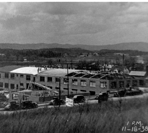1938, Picture of Echota Cotton Mill under going expansions