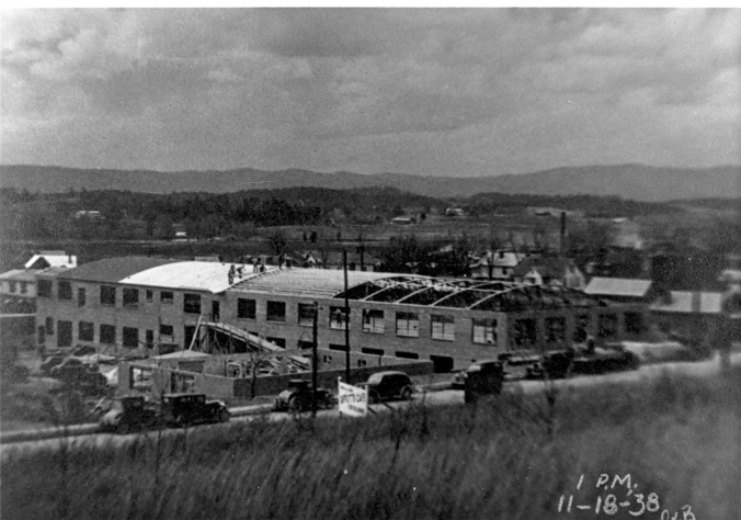 1938, Picture of Echota Cotton Mill under going expansions